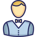 Free Waiter Waiting Staff Male Waiter Icon