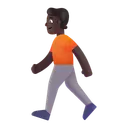 Free Walking Color Dark Icon
