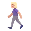 Free Walking Color Medium Light Icon