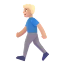 Free Walking Color Medium Light Icon