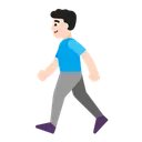 Free Walking Flat Light Icon