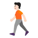 Free Walking Flat Light Icon