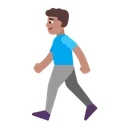 Free Walking Flat Medium Icon