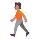 Free Walking Flat Medium Icon