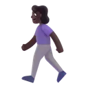 Free Walking Color Dark Icon