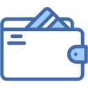 Free Wallet With Card Sticking Out Money Casino Icon