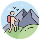 Free Wandern  Symbol