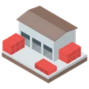 Free Warehouse Storehouse Storage Unit Icon
