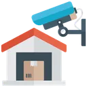 Free Warehouse Security Warehouse Monitoring Cartons Protection Icon
