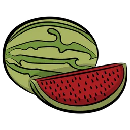 Free Wassermelone  Symbol