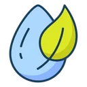 Free Wassertropfen Bio Krauter Symbol