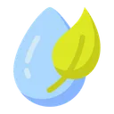 Free Wassertropfen Bio Krauter Symbol