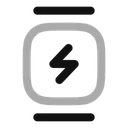 Free Watch Square Minimalistic Charge Icon