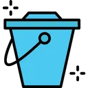 Free Water Bucket Gardening Housework Icon