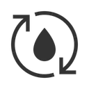 Free Water Cycle Water Treatment Water Purification Icon