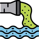 Free Water Pollution Chemical Line Chemicals Icon
