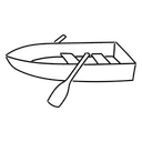 Free White Line Boat Illustration Nautical Watercraft Icon