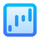 Free Waterfall Up Chart Graph Icon