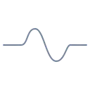 Free Wave Cosine Line Icon