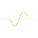 Free Wave Cosine Line Icon