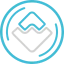 Free Waves Cryptocurrency Crypto Icon