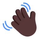 Free Hand Flat Dark Icon