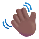 Free Hand Color Medium Dark Icon