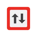 Free Arrow Traffic Navigation Icon