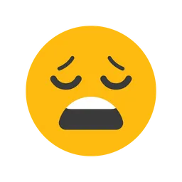Free Weary Face Emoji Icon