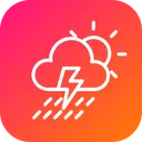 Free Thunder Cloud Cloudy Icon