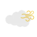 Free Cloudy Wind Weather Rain Icon