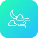 Free Weather Moon Star Icon