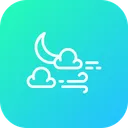 Free Weather Moon Star Icon