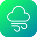 Free Storm Cloud Wind Icon