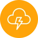 Free Thunder Cloud Light Icon