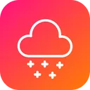 Free Thunder Snow Cloud Icon