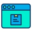 Free Web Application Online Information Delivery Icon