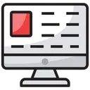 Free Blogging Online Content Web Content Icon