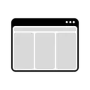 Free Web UI レイアウト アイコンは、 Web ページまたはアプリケーション インターフェイスの配置と構造に関連するアクションまたは要素を視覚的に表現したものです。通常、これらは意味を直感的に伝える小さくてシンプルなシンボルです。 アイコン