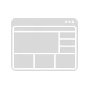 Free Web UI レイアウト アイコンは、 Web ページまたはアプリケーション インターフェイスの配置と構造に関連するアクションまたは要素を視覚的に表現したものです。通常、これらは意味を直感的に伝える小さくてシンプルなシンボルです。 アイコン
