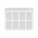 Free Web UI レイアウト アイコンは、 Web ページまたはアプリケーション インターフェイスの配置と構造に関連するアクションまたは要素を視覚的に表現したものです。通常、これらは意味を直感的に伝える小さくてシンプルなシンボルです。 アイコン