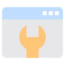 Free Web Maintenance Seo Cog Icon