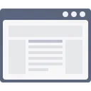 Free Webpage Window Blog Icon