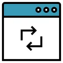 Free Aktualisieren Pfeil Webseite Symbol