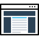 Free Webseite Fenster Layout Icon