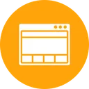 Free Webseite Fenster Raster Icon