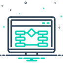 Free Website Algorithm Application Coding Icon