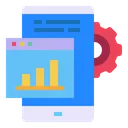 Free Website Mobile Graph Icon