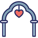 Free Celebration Wedding Wedding Arbour Icon