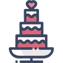 Free Cake Wedding Cake Heart Icon